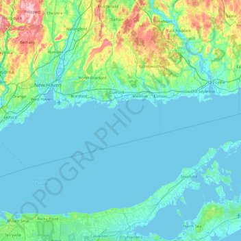Mapa topográfico North Rocks, altitude, relevo