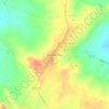 Mapa topográfico Moinho de Vento, altitude, relevo