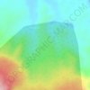 Mapa topográfico Gunung Batu, altitude, relevo