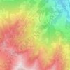 Mapa topográfico Les Communailles, altitude, relevo