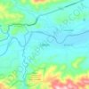 Mapa topográfico Cabañas, altitude, relevo