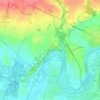 Mapa topográfico La Tiffardière, altitude, relevo