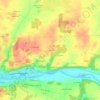 Mapa topográfico La Renarde, altitude, relevo