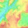 Mapa topográfico La Poterie, altitude, relevo