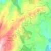 Mapa topográfico Cima de Vila, altitude, relevo