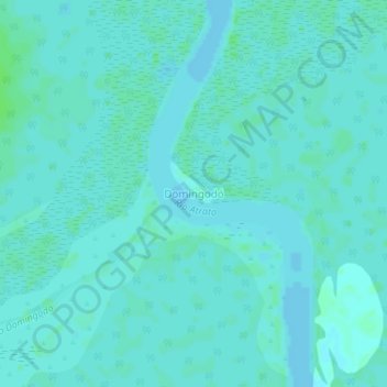 Mapa topográfico Domingodó, altitude, relevo