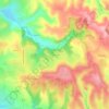 Mapa topográfico Pénoutou, altitude, relevo