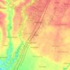 Mapa topográfico Pakisaji Kidul, altitude, relevo
