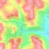 Mapa topográfico Martim Afonso, altitude, relevo