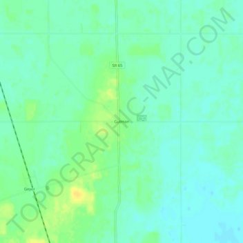Mapa topográfico Gutman, altitude, relevo