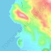 Mapa topográfico Arillas, altitude, relevo