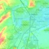 Mapa topográfico Kempston, altitude, relevo