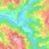 Mapa topográfico La Malette, altitude, relevo