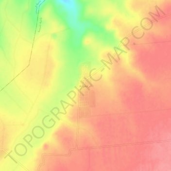 Mapa topográfico Az Za`faranah, altitude, relevo