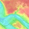 Mapa topográfico La Celle-sur-Seine, altitude, relevo