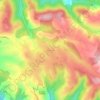 Mapa topográfico Borie Nove, altitude, relevo