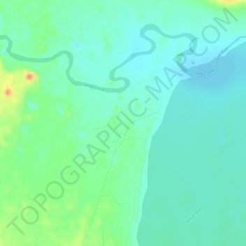 Mapa topográfico Snag, altitude, relevo