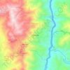 Mapa topográfico Marmato, altitude, relevo