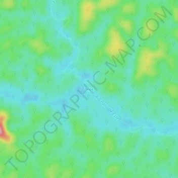 Mapa topográfico Trios, altitude, relevo