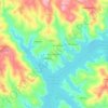 Mapa topográfico Outeiro do Forno, altitude, relevo