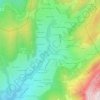Mapa topográfico La Panissière, altitude, relevo