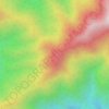 Mapa topográfico Buttu Pundu, altitude, relevo