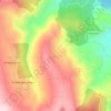 Mapa topográfico Carballa Redonda, altitude, relevo