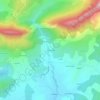 Mapa topográfico La Charagne, altitude, relevo
