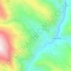 Mapa topográfico Cajuata, altitude, relevo