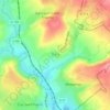 Mapa topográfico Bouricourt, altitude, relevo
