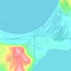 Mapa topográfico Glen Arbor, altitude, relevo