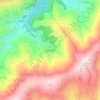 Mapa topográfico Chãs d'Égua, altitude, relevo