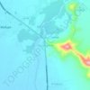 Mapa topográfico Desmotadora, altitude, relevo