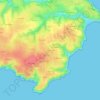 Mapa topográfico Petit Houx, altitude, relevo