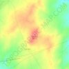 Mapa topográfico Cabeças, altitude, relevo