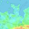 Mapa topográfico Brillac, altitude, relevo