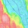 Mapa topográfico Glendale, altitude, relevo