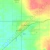 Mapa topográfico Kindersley, altitude, relevo