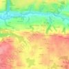 Mapa topográfico Brogoronec, altitude, relevo