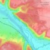 Mapa topográfico Manitôt, altitude, relevo