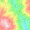 Mapa topográfico Viadores, altitude, relevo