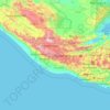 Mapa topográfico Sololá - Tz'olöj Ya', altitude, relevo