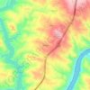 Mapa topográfico Riscada, altitude, relevo