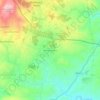 Mapa topográfico Galisteu Fundeiro, altitude, relevo