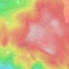 Mapa topográfico Porcupine Ridge, altitude, relevo