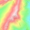 Mapa topográfico Pico Tajo Alto de los Machos, altitude, relevo
