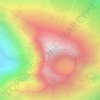 Mapa topográfico Rinjani Peak, altitude, relevo
