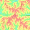 Mapa topográfico Kilgore, altitude, relevo