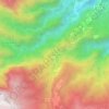 Mapa topográfico Ribeiro Frio, altitude, relevo