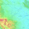 Mapa topográfico Bathin II Pelayang, altitude, relevo